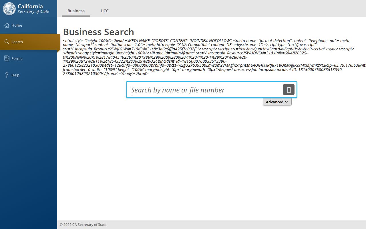 Rancho Cucamonga people directories California business entity search