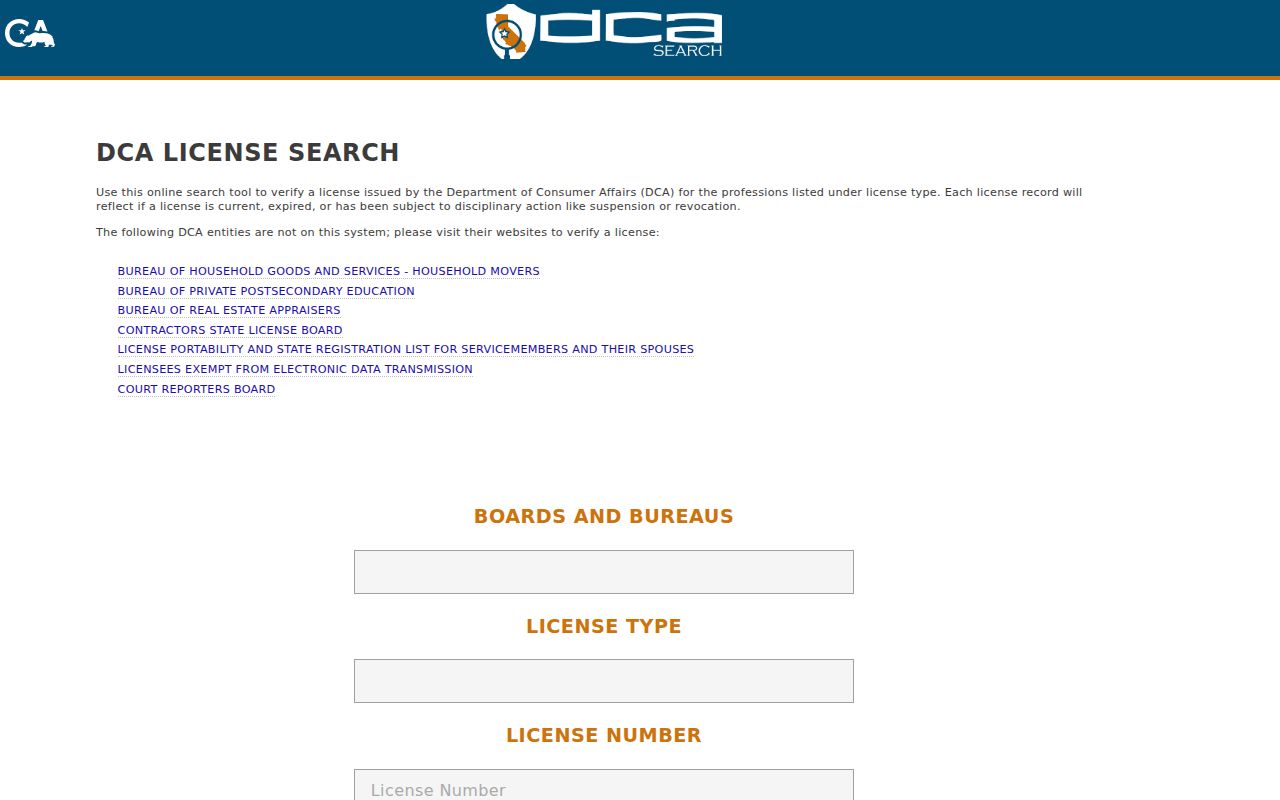 Rancho Cucamonga people directories California professional license search